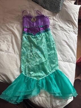 Girls Purple & Teal Mermaid Costume Dress